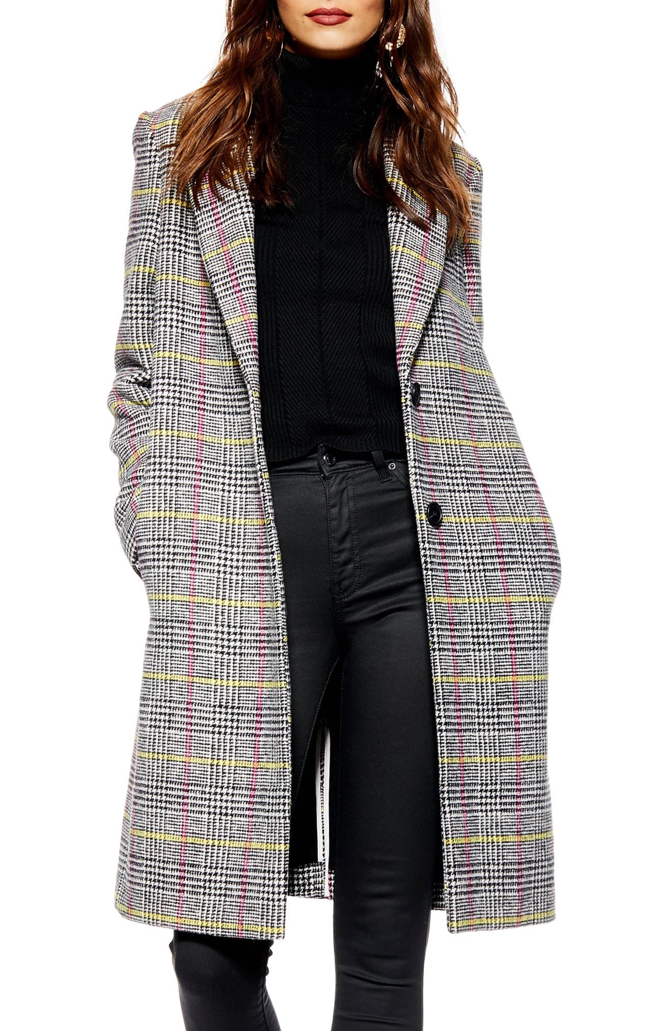 topshop checked jacket