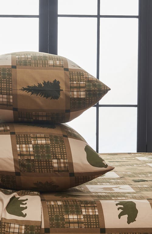 Woven & Weft Lodge Print Sheet Set In Lodge - Stonehurst