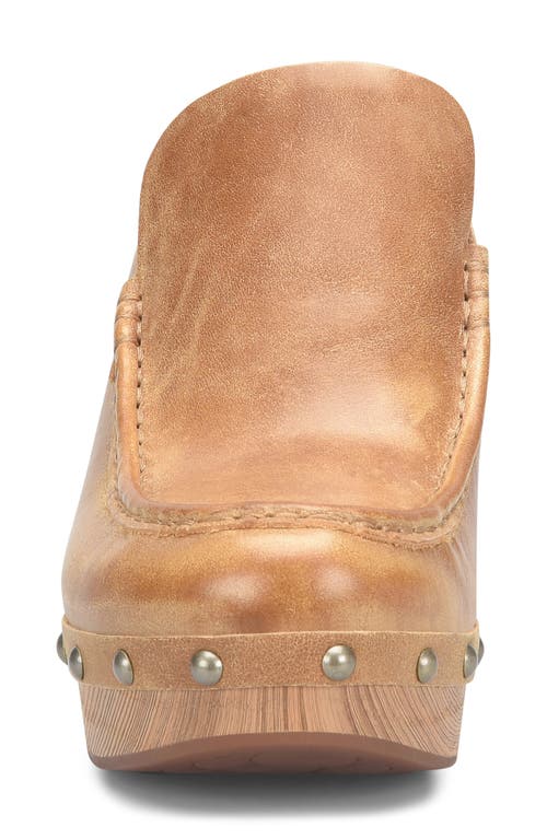 Kork-ease ® Spencer Platform Clog In Tan Leather