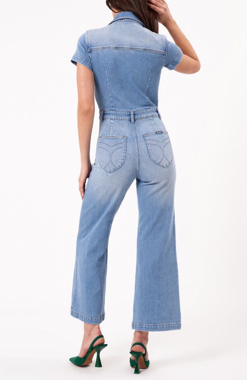 Shop Rolla's Sailor Denim Jumpsuit In Ranch