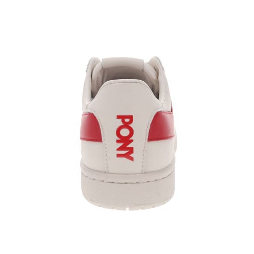 Shop Pony M-80 Low Sneakers In Off White/red