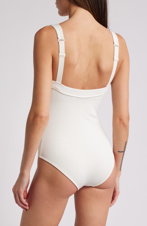 Shop & Other Stories One-piece Swimsuit In White Dusty Light