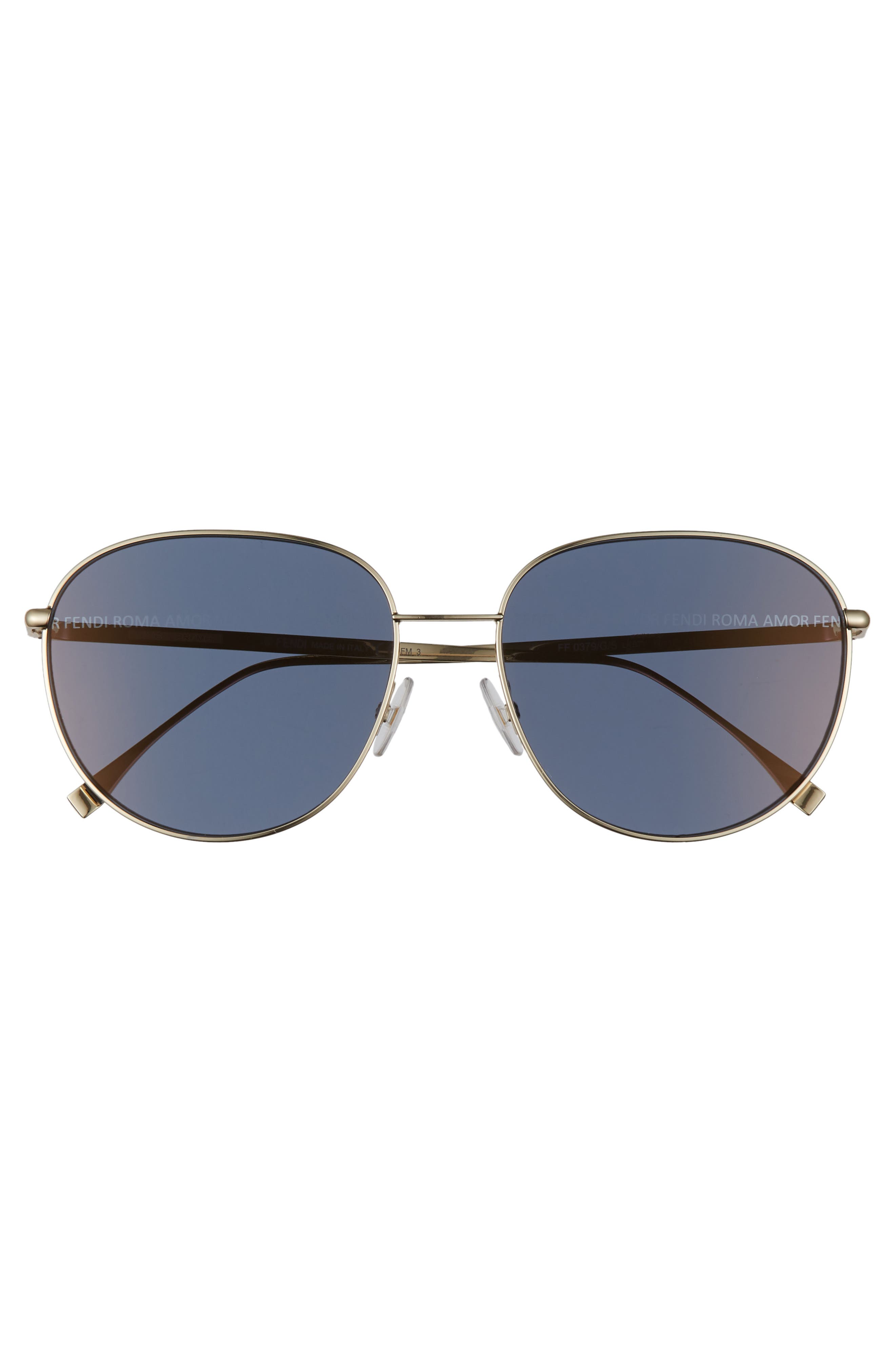 fendi 60mm round sunglasses