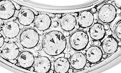 Vince Camuto Crystal Teardrop Dangle Earrings In Silver Tone