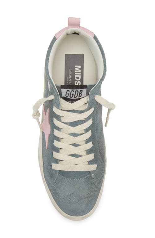 Shop Golden Goose Mid Star Sneaker In Blue/pink