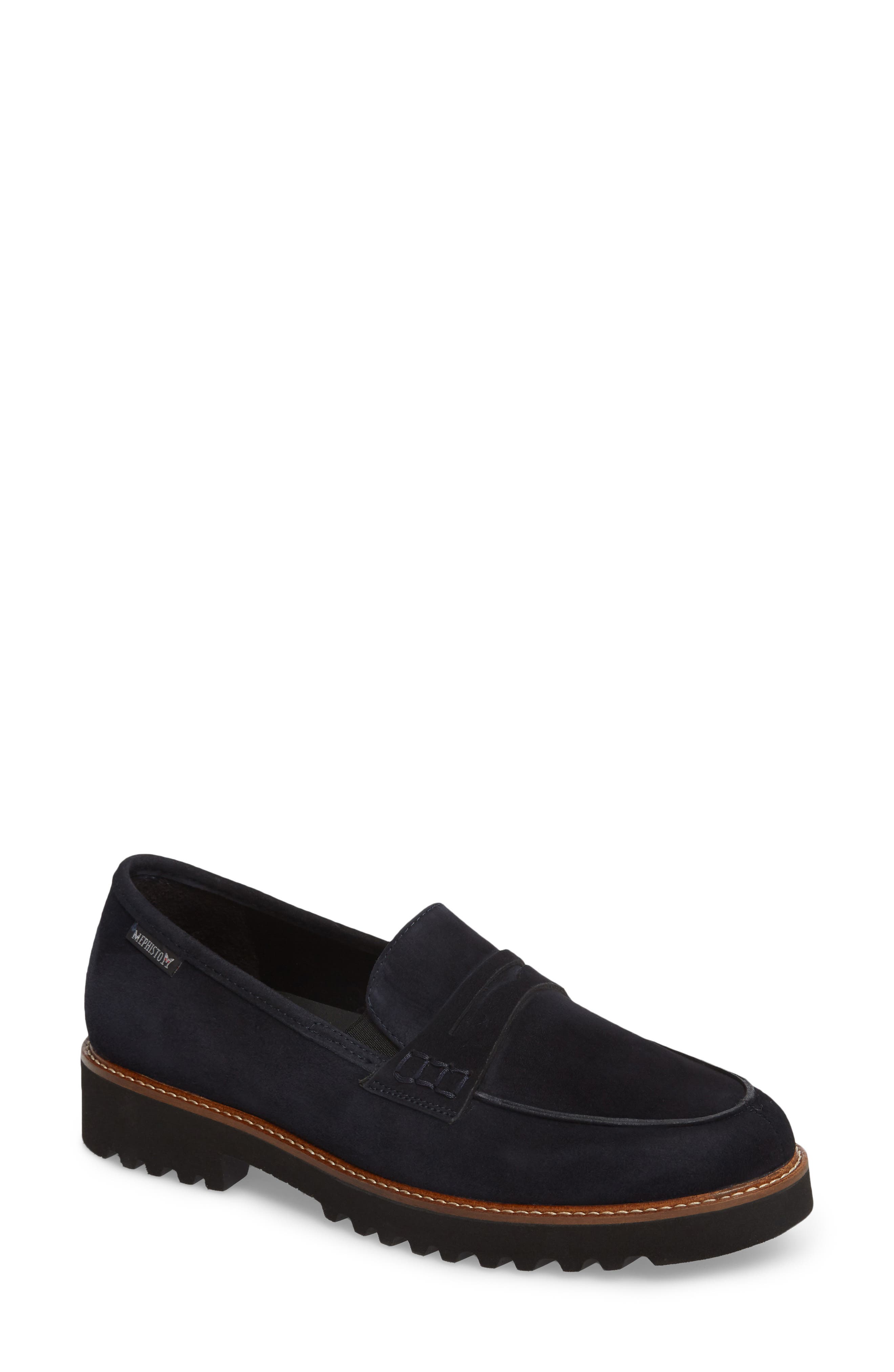 Mephisto Sidney Penny Loafer, Blue