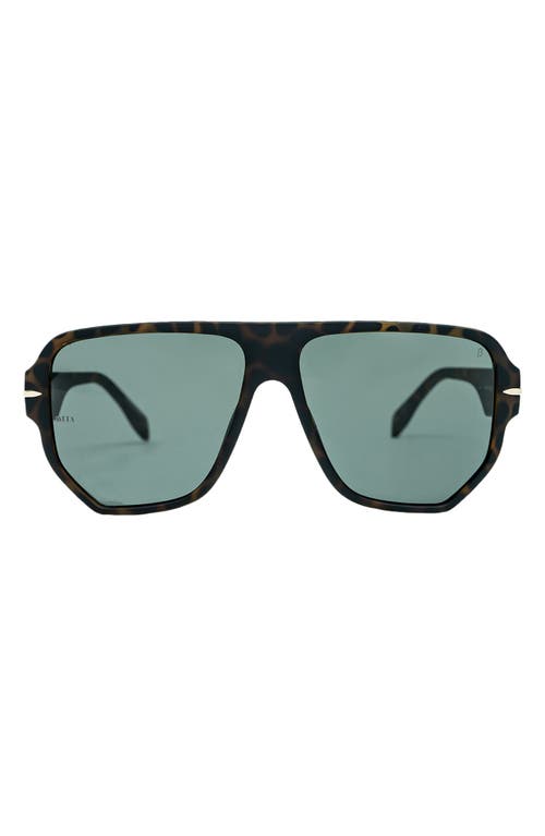 MITA SUSTAINABLE EYEWEAR 58mm Navigator Sunglasses in Matte Demi/Mt Demi