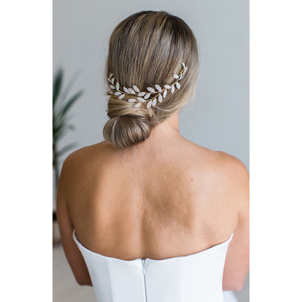 Brides And Hairpins Brides & Hairpins Hestia Beaded Halo Comb In Neutral