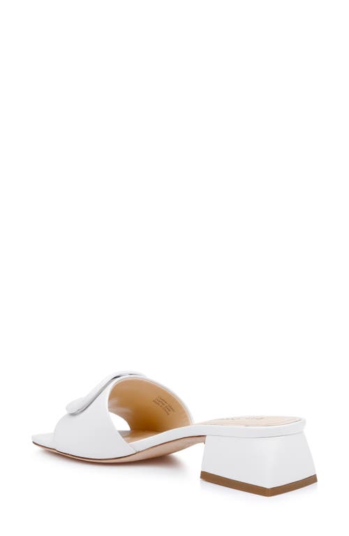 Shop Dee Ocleppo Dizzy Slide Sandal In White Leather
