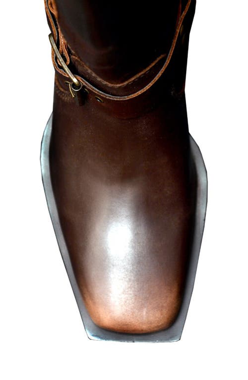 Shop Kenneth Cole Emmett Knee High Boot In Chocolate Leather