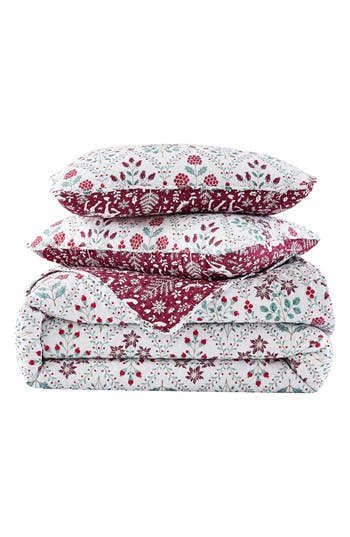Southshore Fine Linens Holiday Harmony Oversize Quilt Set In Holiday Harmony