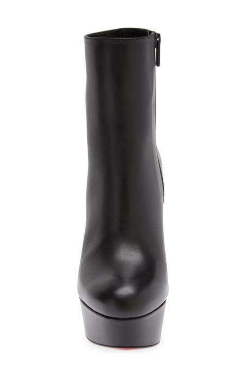 Christian Louboutin Loo Platform Bootie In Black/black