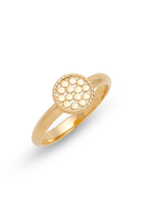 Anna Beck Disc Dome Ring in Gold
