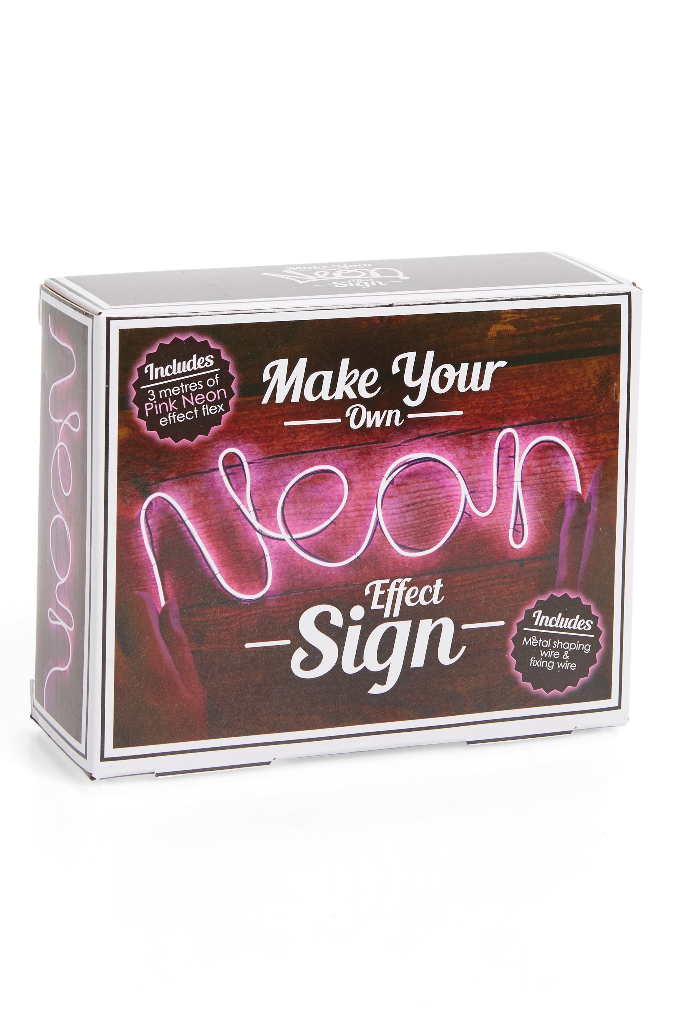 Neon Sign Making Kit Iscream Gifts Make Your Own Neon Effect Sign Kit In Pink | ModeSens