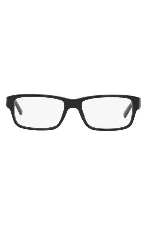 UPC 679420359250 product image for Prada 55mm Rectangular Optical Glasses in Shiny Black at Nordstrom | upcitemdb.com