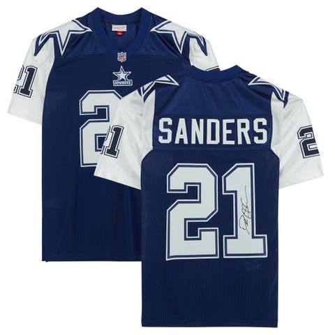 Deion Sanders Dallas Cowboys Mitchell & Ness Throwback Retired Player Name  & Number Long Sleeve Top - Royal