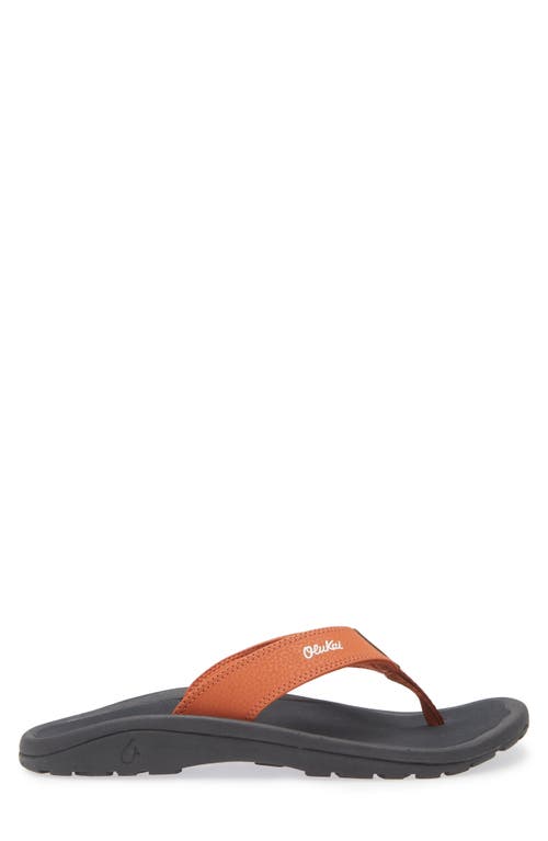 Shop Olukai Ohana Flip Flop In Dirt/lava Rock