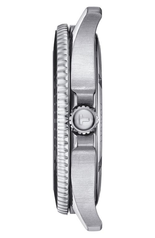 Shop Tissot Seastar 1000 Bracelet Watch, 40mm In Grey/silver