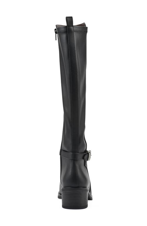 Cliffs By White Mountain Custard Tall Boot In Black Smooth