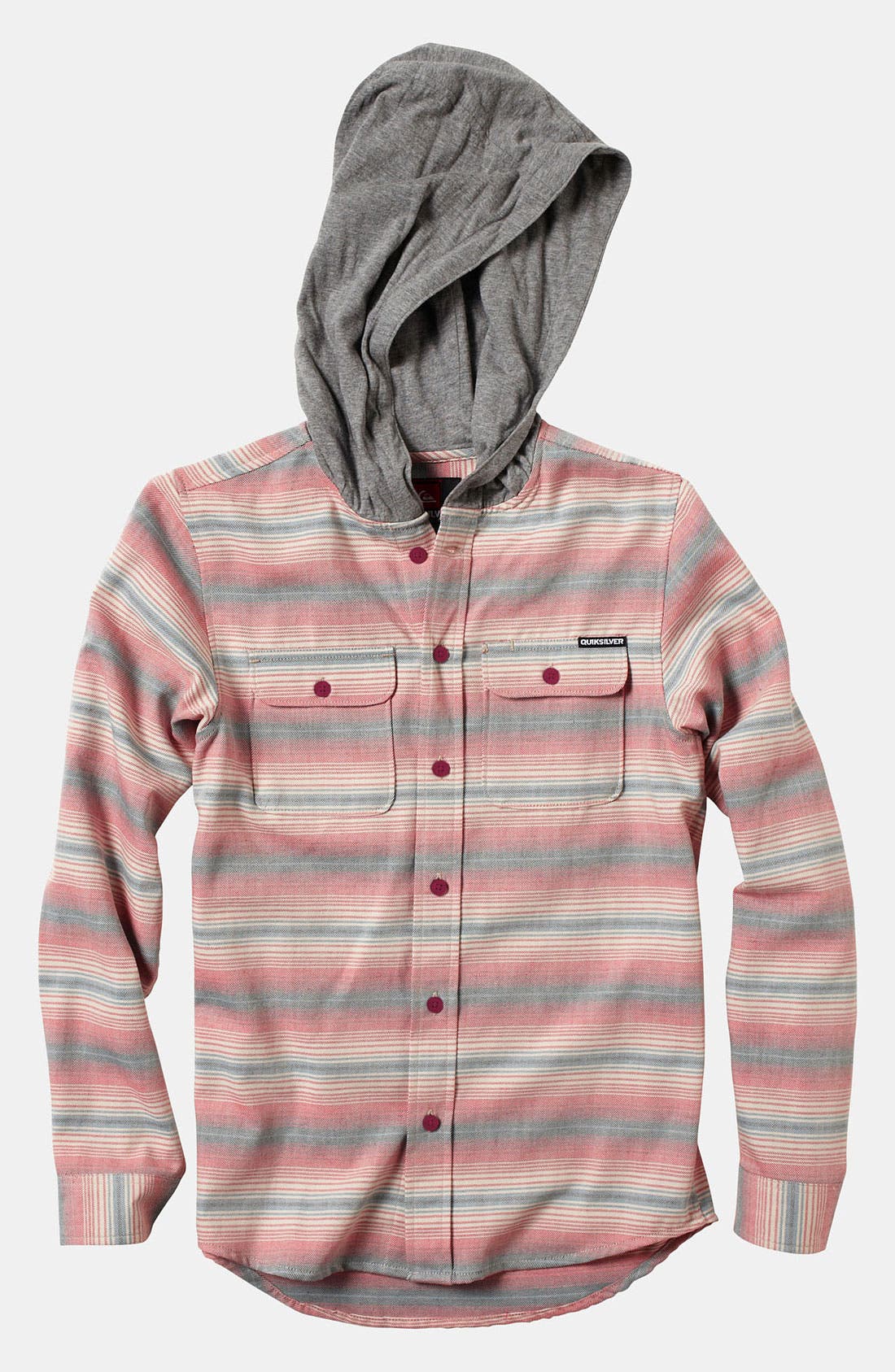 quiksilver hooded flannel
