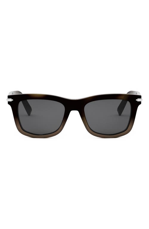 Shop Dior 'blacksuit S11i 53mm Geometric Sunglasses In Havana/other/smoke