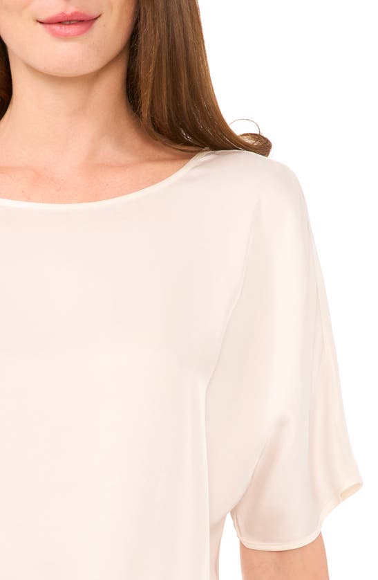 Shop Vince Camuto High-low Baggy T-shirt In New Ivory 103