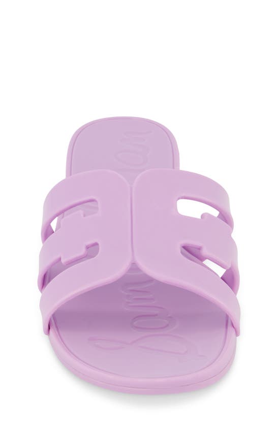 Shop Sam Edelman Kids' Bay Jelly Slide Sandal In Orchid