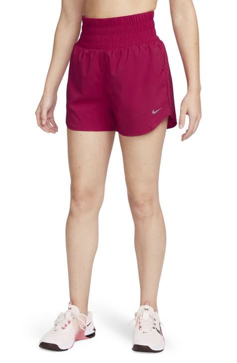 Women's Red Athletic Shorts