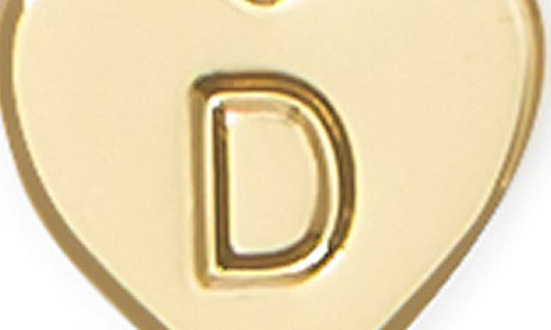 Shop Kate Spade Initial Heart Pendant Necklace In Gold - D