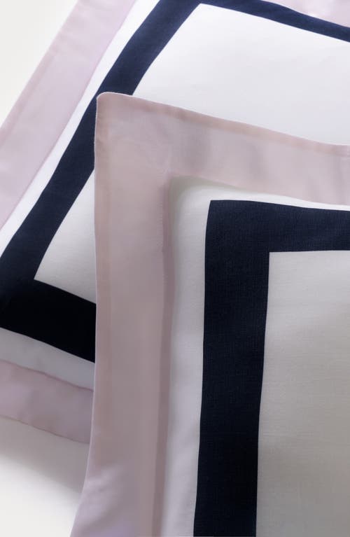 Brooks Brothers Double Border Turkish Cotton Sham Set In Pink