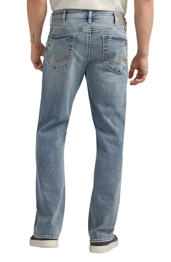 Shop Silver Jeans Co. Zac Relaxed Fit Straight Leg Jeans In Indigo