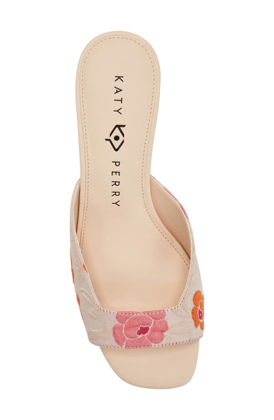 Shop Katy Perry The Ladie Kitten Heel Slide Sandal In Natural Multi