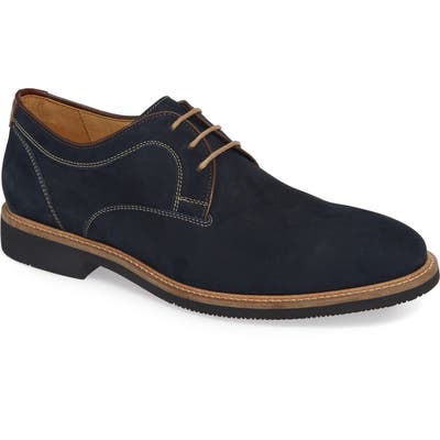 Johnston & Murphy Barlow Plain Toe Derby- Blue