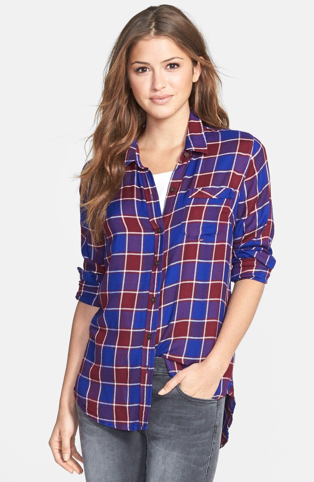 Lucky Brand Plaid Flannel Boyfriend Shirt Nordstrom