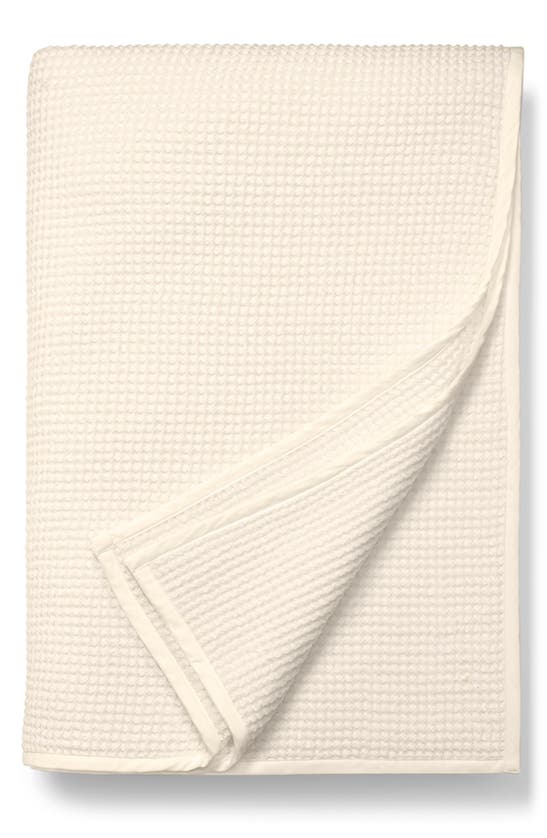 Shop Boll & Branch Waffle Organic Cotton Blanket In Natural