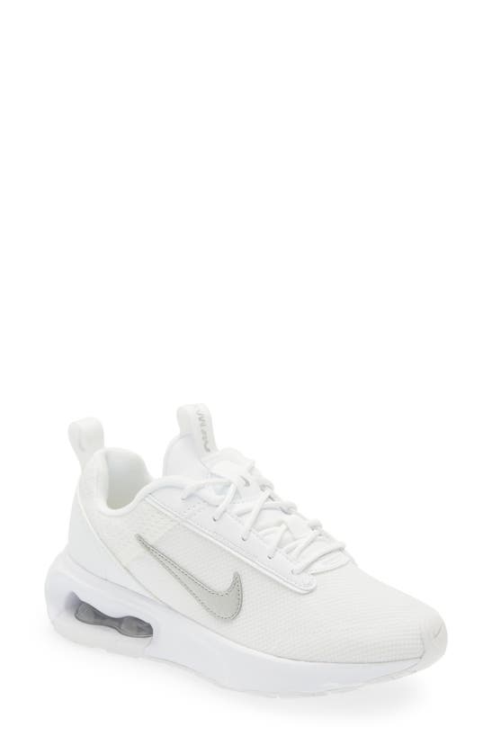 Nike Air Max Intrlk Lite Sneaker In White/ Metallic Silver