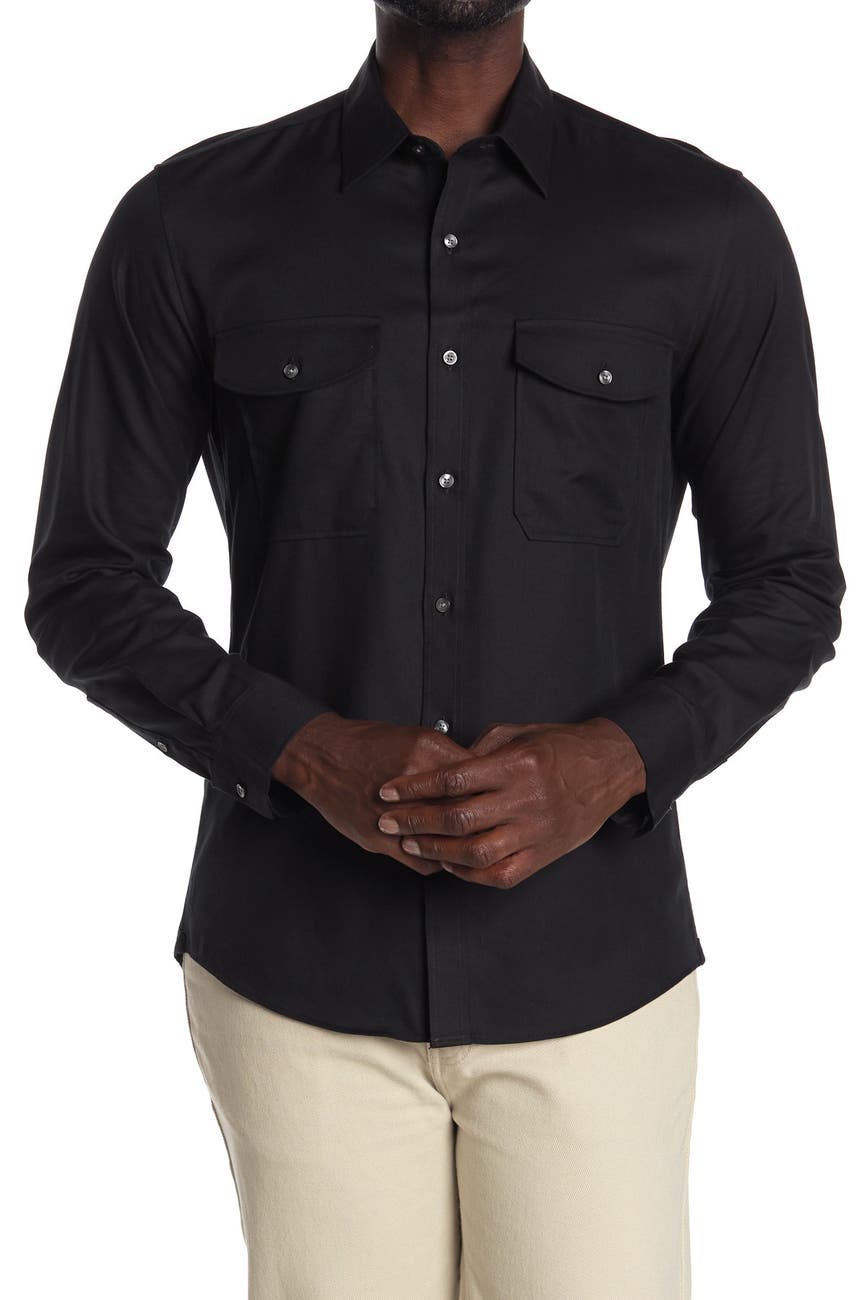 Michael Kors | Solid Slim Fit Shirt | Nordstrom Rack