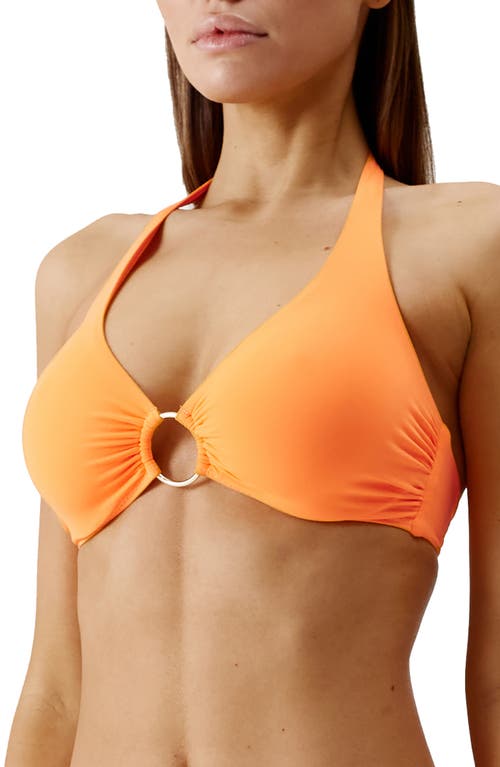 Brussels O-Ring Bikini Top in Orange