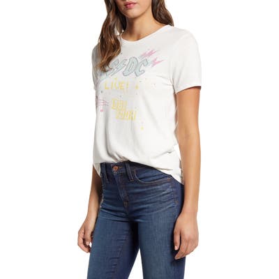 Lucky Brand Ac/dc Graphic Tee, White