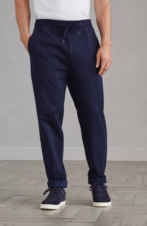 Shop Brunello Cucinelli Double Cloth Trousers In Blue