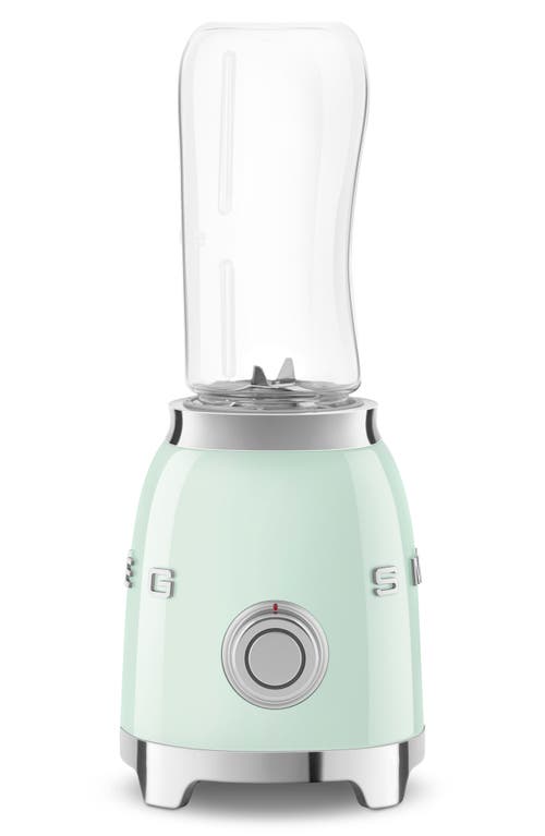 Smeg Personal Blender & Bottle To Go Set In Pastel Green