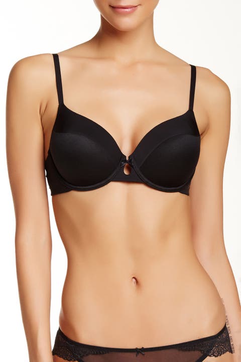 DKNY Women's Superior Lace Bralette, Black, Small at