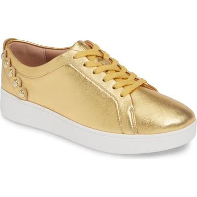 Fitflop Rally Studded Sneaker, Metallic (Nordstrom Exclusive)