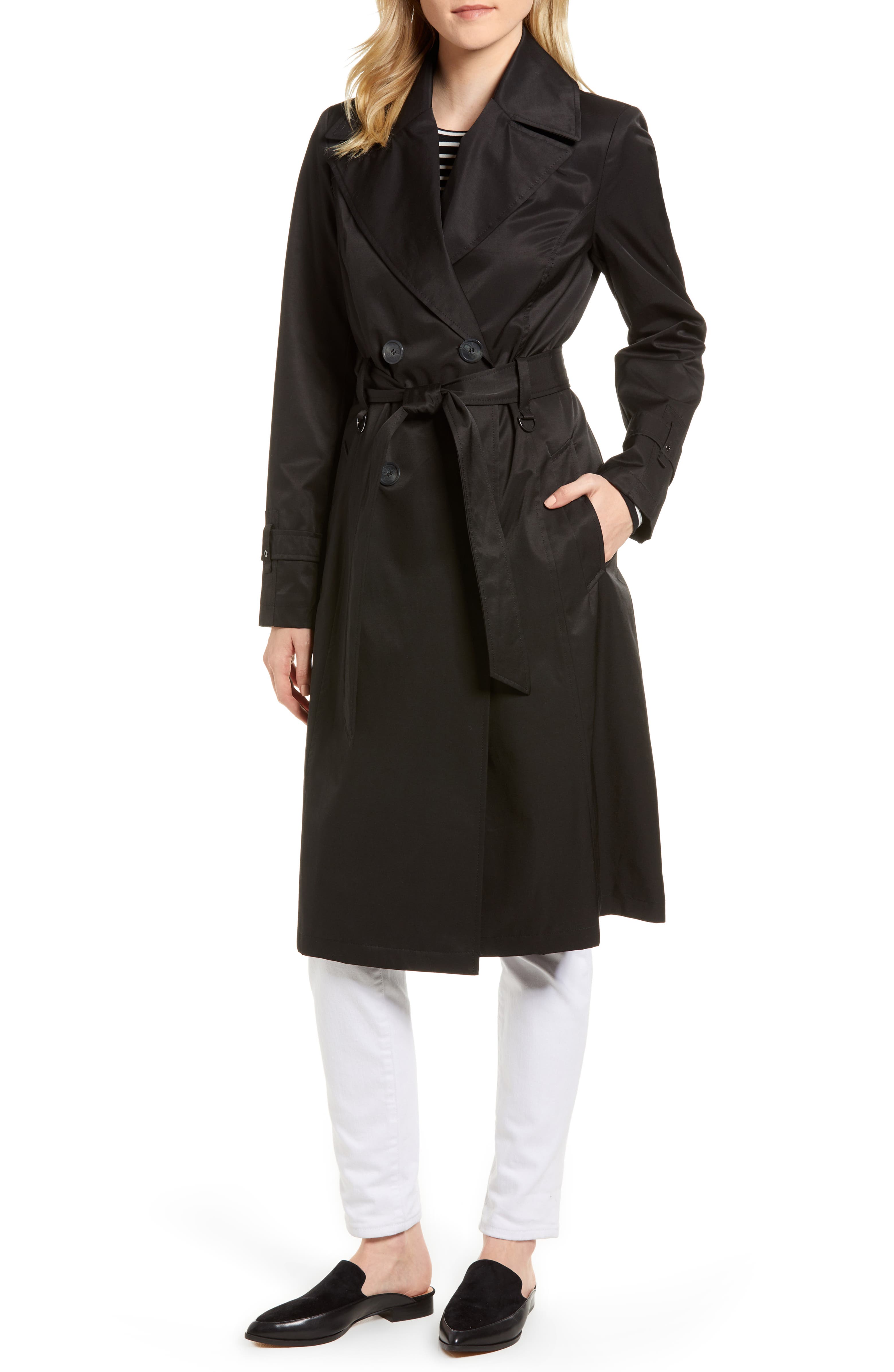 Via Spiga Double Breasted Trench Coat | Nordstrom
