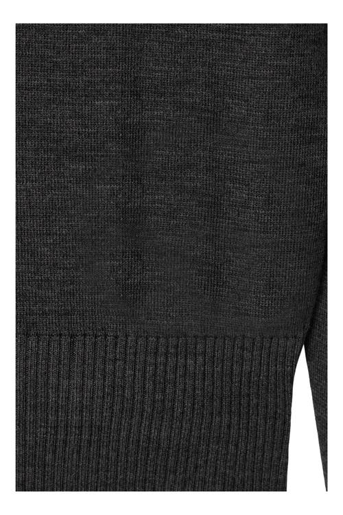 Burberry Wool Turtleneck Sweater In Mid Grey