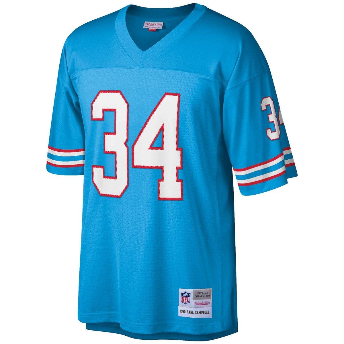 Earl Campbell Houston Oilers Mitchell & Ness Name & Number Retired