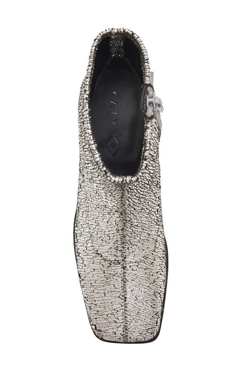 Shop Katy Perry Lolette Square Toe Bootie In Silver