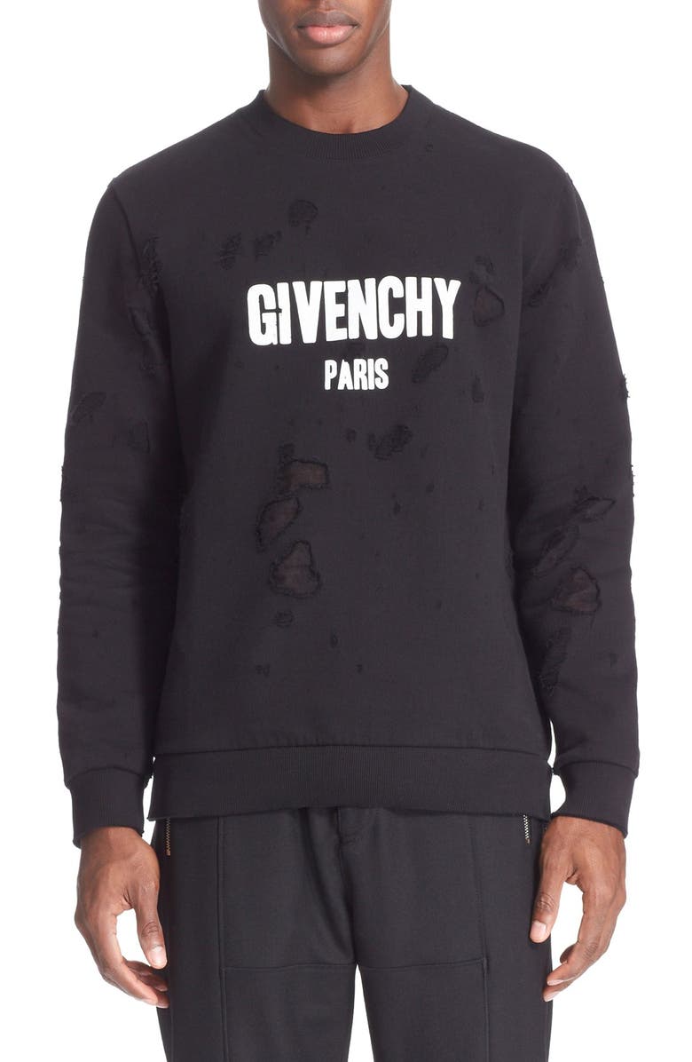 Givenchy Distressed Graphic Sweatshirt | Nordstrom