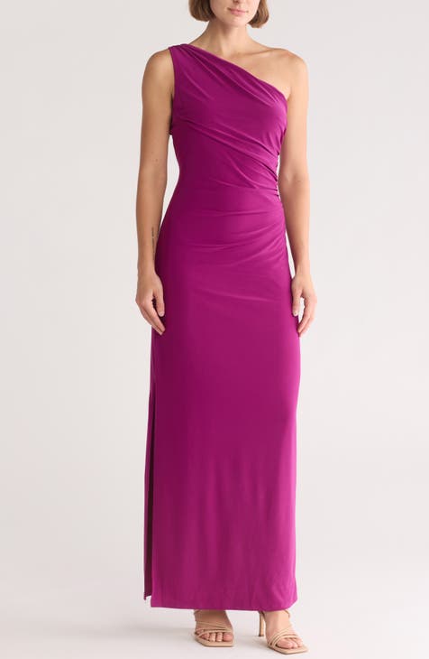 One-Shoulder Jersey Maxi Dress