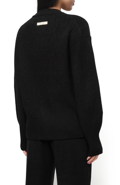 Shop Apparis Anderson Rib Cardigan In Noir